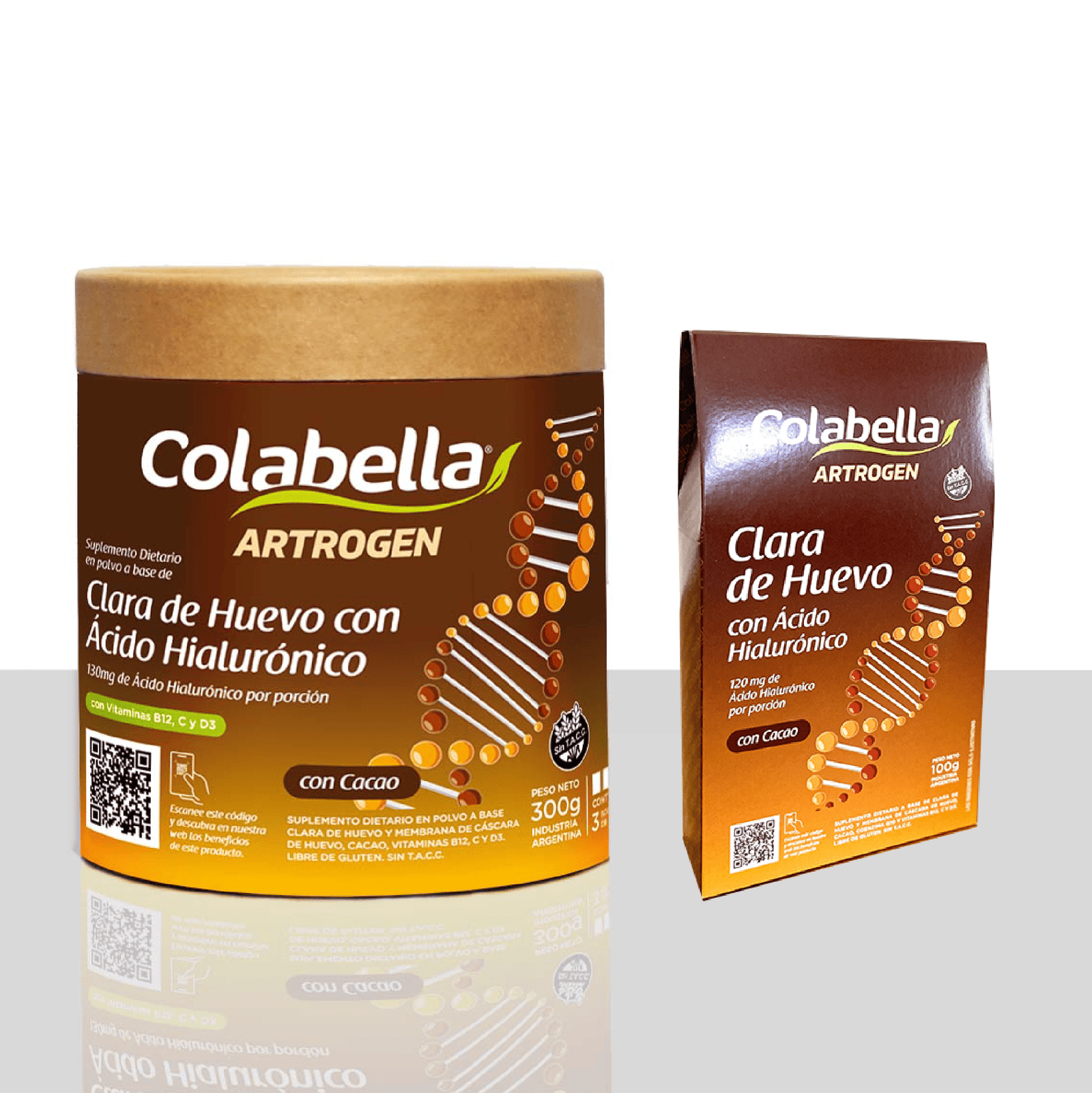 Clara de huevo con Ácido hialurónico sabor natural